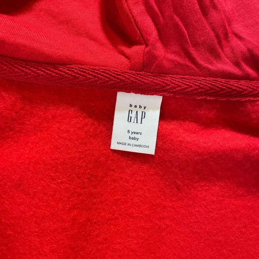GAP Kids‎ Red Full Zip Hoodie, NWT, Size 5